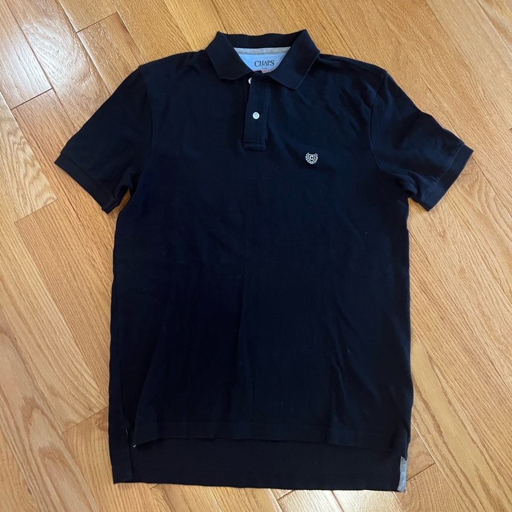 Chaps Men's Polo Shirt in Black